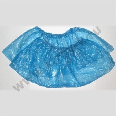 Бахилы полиэтиленовые (2,6гр пара) (Россия) голубые