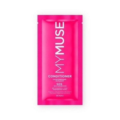 Бальзам MYMUSE укрепл., SOS восстановление, 20мл (саше) GRASS 145061 (розовый)