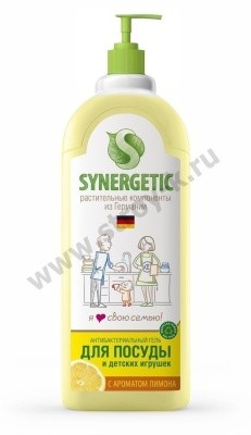 Средство для посуды ЛИМОН, 1л SYNERGETIC 