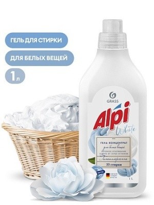 Гель-концентрат для стирки ALPI White gel, 1л GRASS 125868 (для белых вещей)