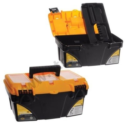 Ящик для инструментов "Титан", 16", 3 бокса для мелочей, IDEA М2935