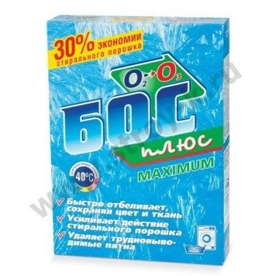 Порошок для отбеливания и чистки тканей БОС плюс "Maximum", 600г Порошок для отбеливания и чистки тканей БОС плюс "Maximum", 600г