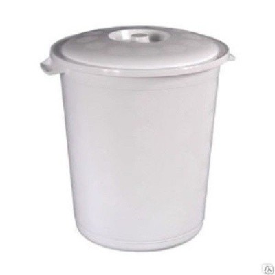 Бак 12л белый с крышкой для пищевых продуктов