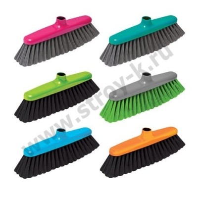 Щётка для пола пластик., 290мм, б/чер, еврорезьба, YORK "Elizabeth" 50110 604578