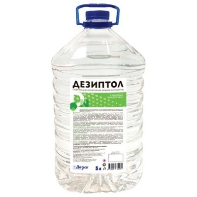 Антисептик для рук и поверхностей спиртосодержащий (68%) 5 л ДЕЗИПТОЛ 609139