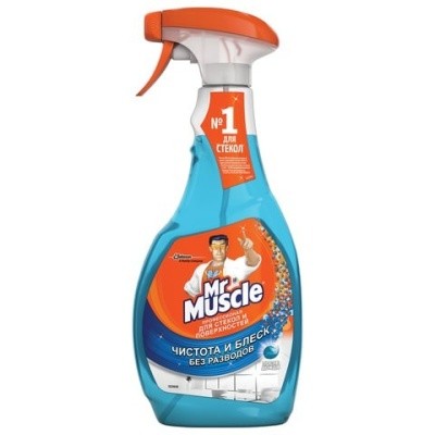 Средство MR. MUSCUL, 530мл (МИСТЕР МУСКУЛ) (для мытья стекол, зеркал, поверхностей)